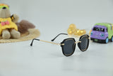 Kids Square Black Frame Sunglasses