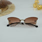 Kids Butterfly Shape Rhinestone Sunglasses
