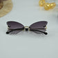 Kids Butterfly Shape Rhinestone Sunglasses