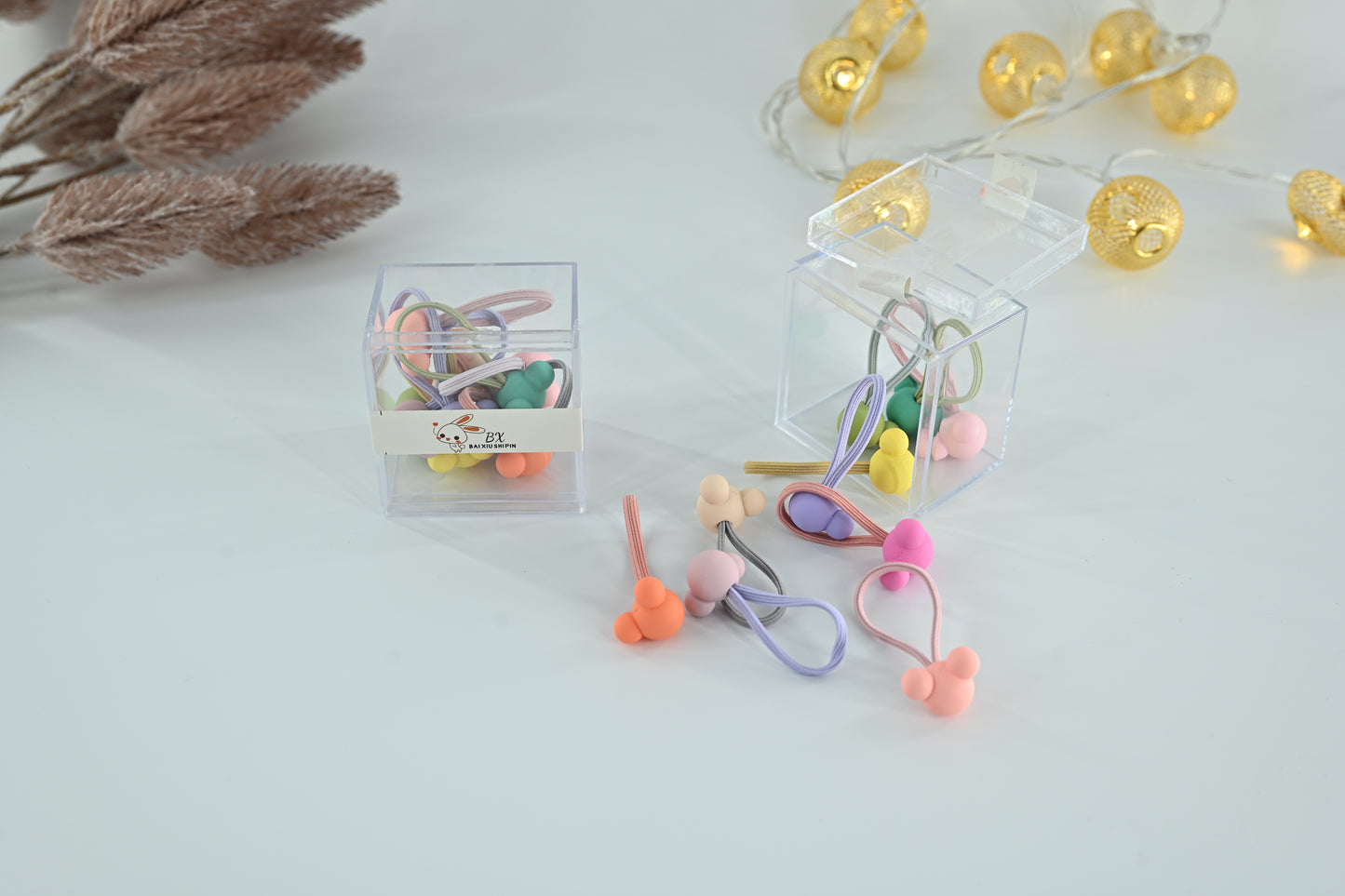 Little Candy Ball Hair Ties Set