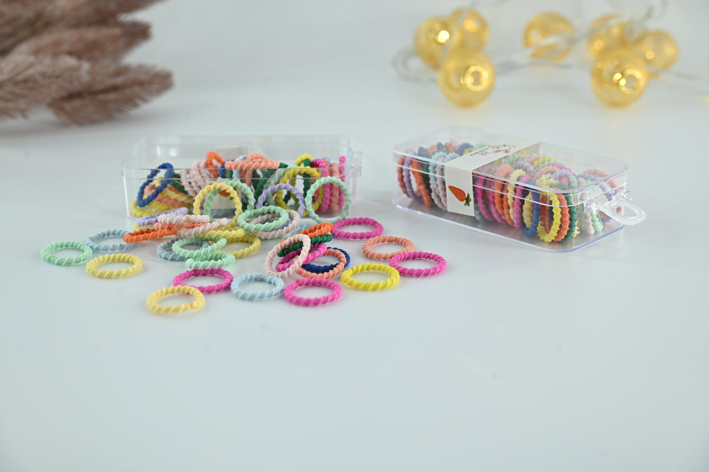 Little Rainbow Twist Hair Bands Set