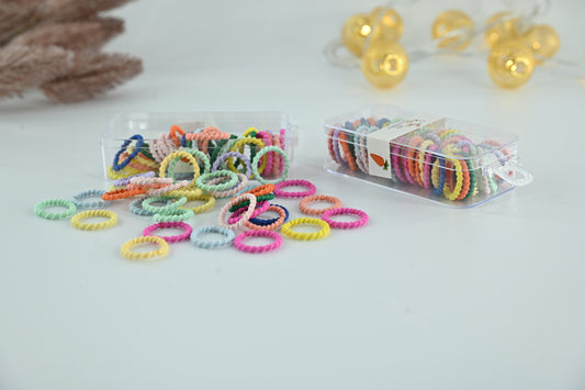 Little Rainbow Twist Hair Bands Set