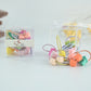 Pastel Cube Bead Hair Ties Set
