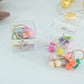 Pastel Cube Bead Hair Ties Set