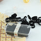 Essential Mini Textured Black Hair Ties Set