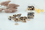 Classic Neutrals Textured Scallop Hair Ties Set