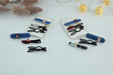 Denim Vibes & Bunny Ears Hair Clip Set 3 pieces in one pack