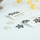 Monochrome Polka Dot Star Snap Clips 4 pieces in 1 pack  Set