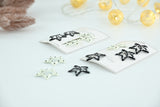 Monochrome Polka Dot Star Snap Clips 4 pieces in 1 pack  Set