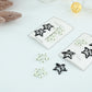 Monochrome Polka Dot Star Snap Clips 4 pieces in 1 pack  Set