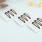 Classic Tortoiseshell Pattern Snap Clips 3 pieces in 1 pack  Set