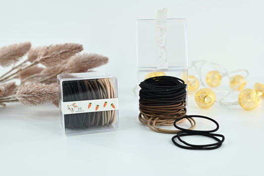 Everyday Neutral Basics Large Hair Tie Cube