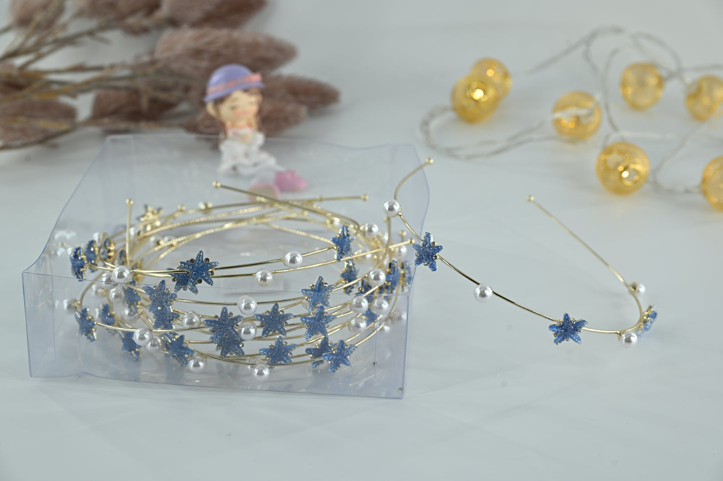 Celestial Pearl & Glitter Star Headband