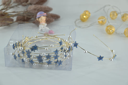 Celestial Pearl & Glitter Star Headband
