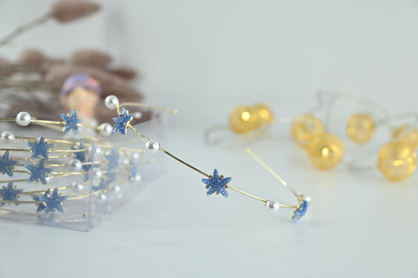 Celestial Pearl & Glitter Star Headband