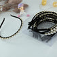 Lustrous Pearl Gold-Tone Elegance Headband