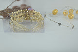 Crystal Solitaire Minimalist Gold Hair Band