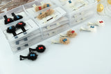 Winter Bow Furry Alligator Clips (2-Piece)