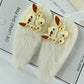 Textured Knit Scalloped Bow Barrettes