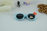 Kids Polarized Bow Decor Round Sunglasses