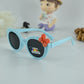 Kids Polarized Bow Decor Round Sunglasses