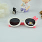 Kids Polarized Bow Decor Round Sunglasses