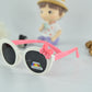 Kids Polarized Bow Decor Round Sunglasses