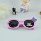 Kids Polarized Bow Decor Round Sunglasses