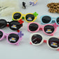 Kids Polarized Bow Decor Round Sunglasses