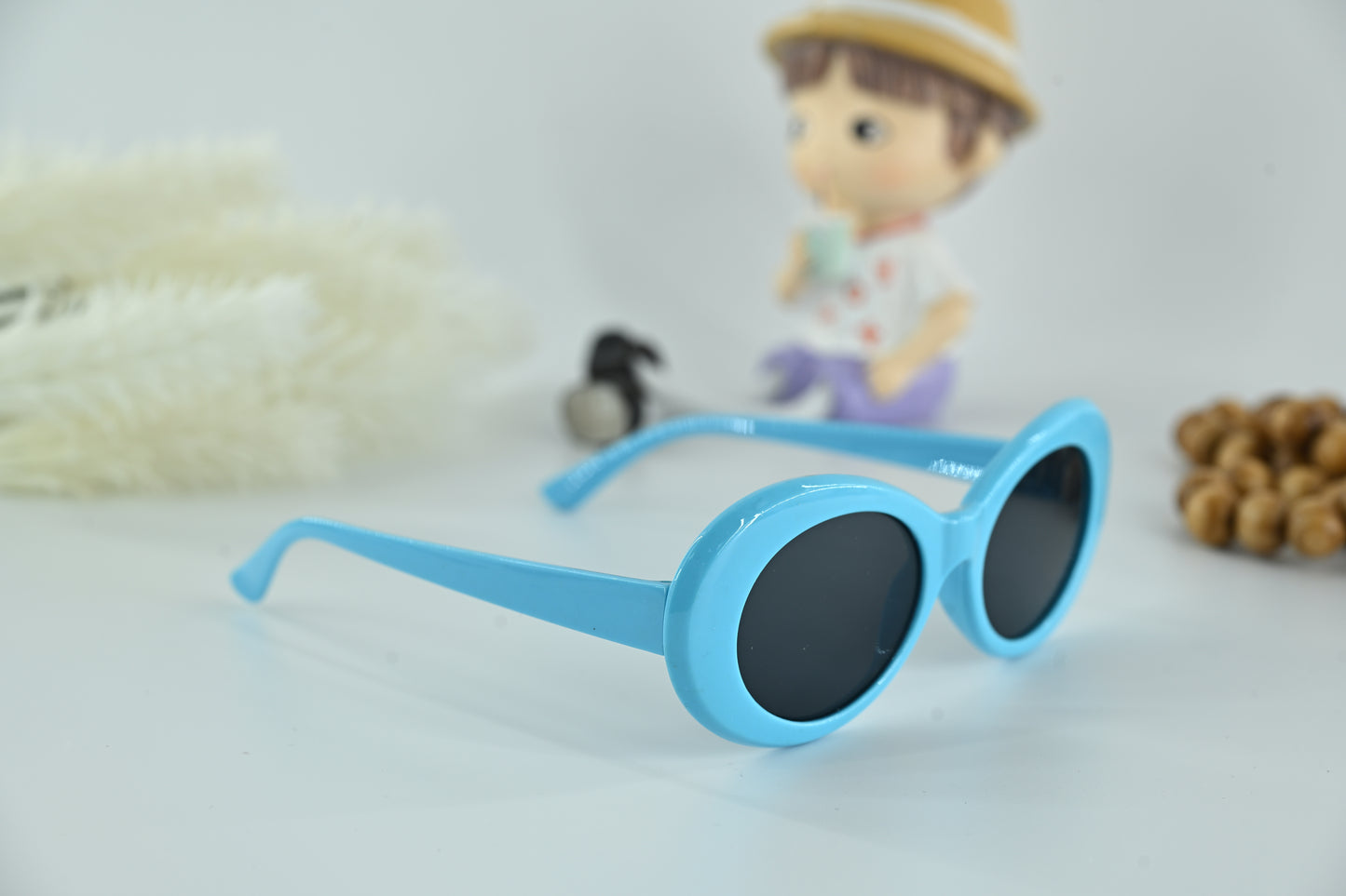 Trendy Kids Retro Oval Sunglasses