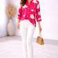 Rose Bloom Embroidered Cotton Tunic Top – Free Size