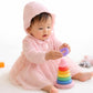 Sweet Blossom Baby Girl Cotton Tulle Dress with Hat