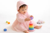 Sweet Blossom Baby Girl Cotton Tulle Dress with Hat