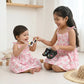Blush Garden Pink Floral Cotton Baby Dress