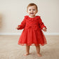 Ruby Lace Tulle Baby Dress Set