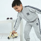 Boys Greyish Everyday Activewear Tracksuit