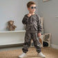 Kids Grey Knitted Sweater Co-ord Set