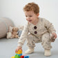 Kids Cream Knitted Sweater Co-ord Set