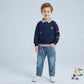 Baby Boys Navy Sweatshirt & Denim Jeans Set | Casual 2 Piece Outfit