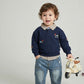 Baby Boys Navy Sweatshirt & Denim Jeans Set | Casual 2 Piece Outfit