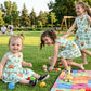 Cute Baby Girls Lucky Print Dress | Green Sleeveless Casual Summer Dress