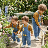 Unisex Duck Denim Dungaree Set