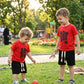 Boys Graphic Print T-Shirt & Drawstring Shorts Set
