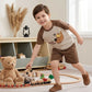 Boys Autumn Bear Graphic T-Shirt & Shorts Set