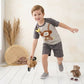 Boys Monkey Banana Graphic T-Shirt & Shorts Set