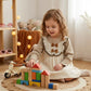 Kids Cream Cotton Embroidered 2-Piece Full Sleeve Dress