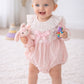 Baby Girl Lace Collar Cotton Romper Summer