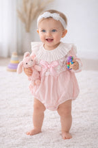 Baby Girl Lace Collar Cotton Romper Summer