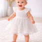 Baby Girl White Lace Cotton Dress Summer